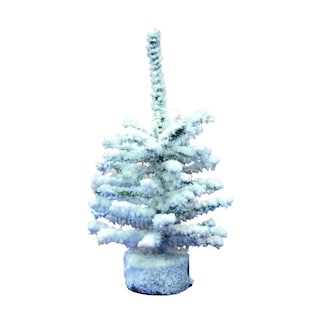 Foto 1 | Árbol De Navidad Vickerman De Pino Flocado De 9 Pulgadas Con Base De Madera, Paquete De 6 - Venta Internacional.
