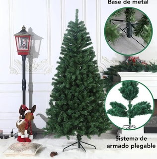 Foto 4 | Xtellar Árbol De Navidad Artificial Premium 2.10m, Diseño Frondoso Y Lujoso, Soporte Duradero De Metal