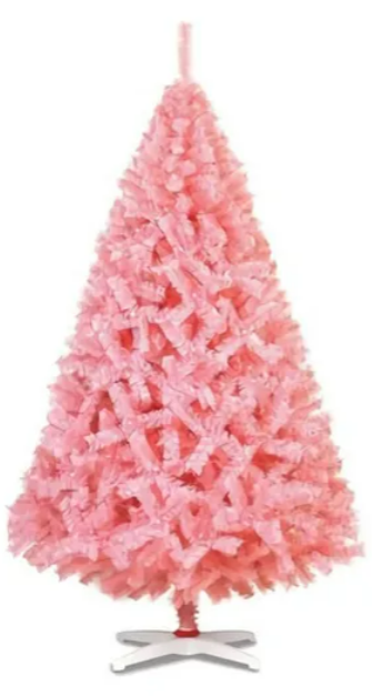 Foto 1 | Arbol De Navidad Xtellar Rosa Mate 220 Cm, Modelado Frondoso E Ideal Para Decoración Festiva
