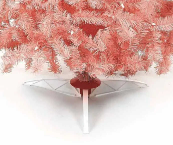 Foto 2 | Arbol De Navidad Xtellar Rosa Mate 220 Cm, Modelado Frondoso E Ideal Para Decoración Festiva