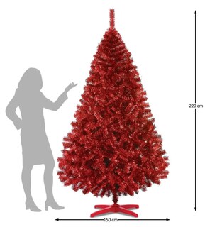 Foto 3 | Arbol De Navidad Xtellar Rosa Mate 220 Cm, Modelado Frondoso E Ideal Para Decoración Festiva