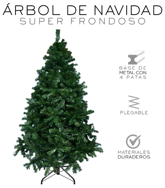 Foto 3 pulgar | Xtellar Árbol De Navidad Artificial, Frondoso Pino De 1.90 Mt, Verde Festivo Y Majestuoso