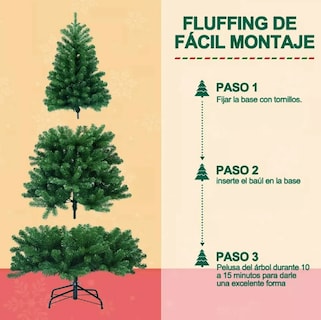 Foto 2 | Espectacular Árbol De Navidad Xtellar Artificial De 1.8 M – Verde Imperio - Transforme Su Hogar En Un Palacio Festivo