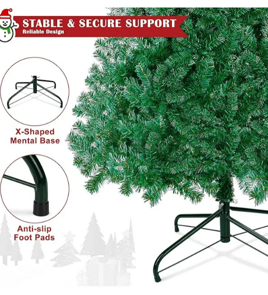 Foto 4 pulgar | Espectacular Árbol De Navidad Xtellar Artificial De 1.8 M – Verde Imperio - Transforme Su Hogar En Un Palacio Festivo