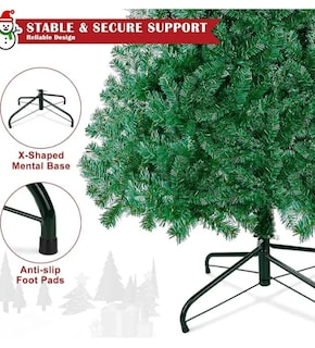 Foto 3 | Espectacular Árbol De Navidad Xtellar Artificial De 1.8 M – Verde Imperio - Transforme Su Hogar En Un Palacio Festivo