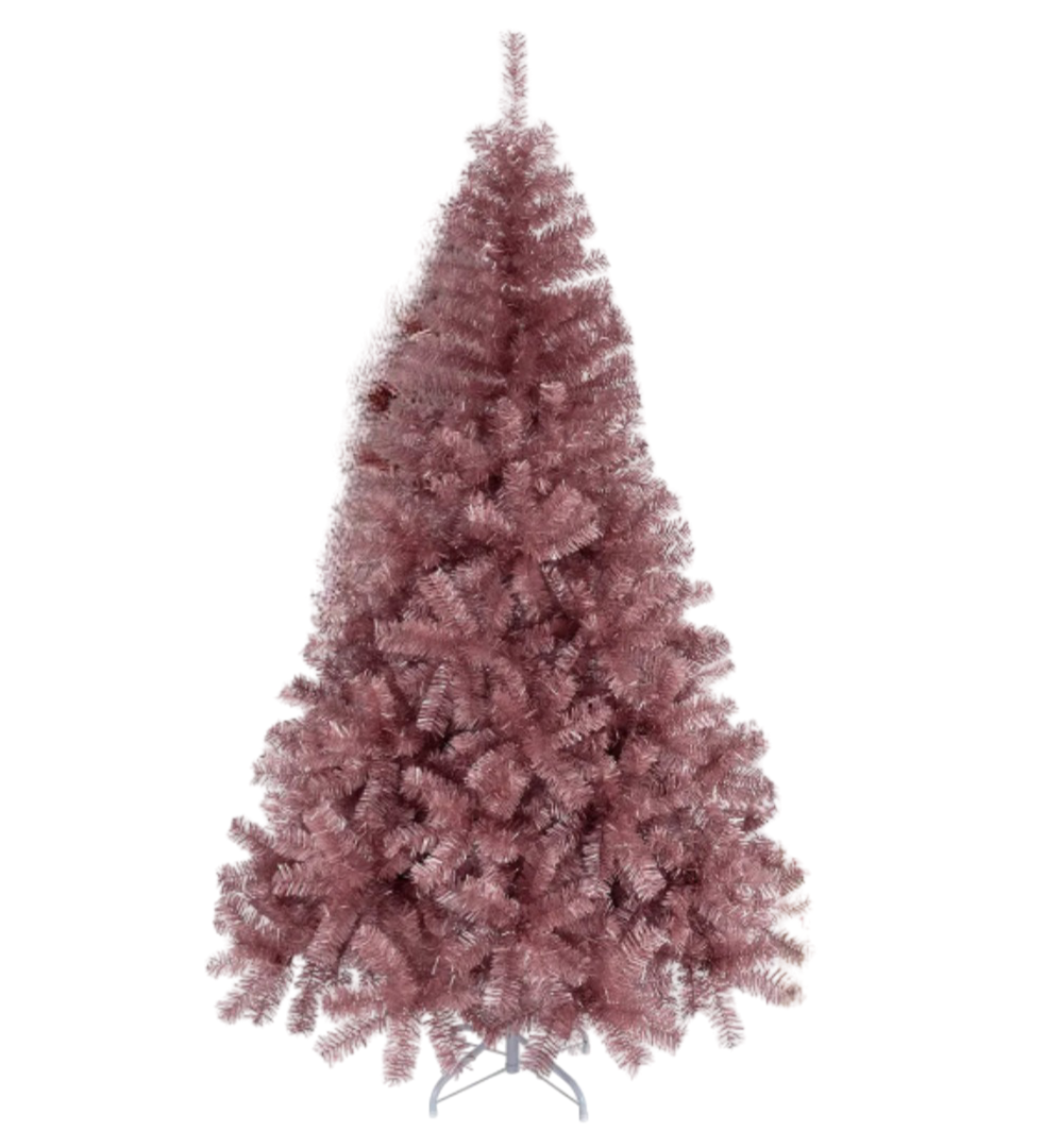 Foto 2 pulgar | Xtellar Árbol De Navidad Pino Sofisticado Oro Rosa Metálico 1.90m Delicado Cedro Del Himalaya