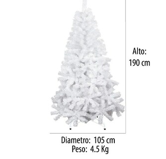 Foto 2 | Árbol De Navidad Xtellar Pino Navideño Deluxe De 1.90 M Con Soporte Estelar En Blanco Inmaculado