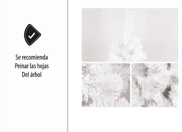 Foto 5 pulgar | Árbol De Navidad Xtellar Pino Navideño Deluxe De 1.90 M Con Soporte Estelar En Blanco Inmaculado