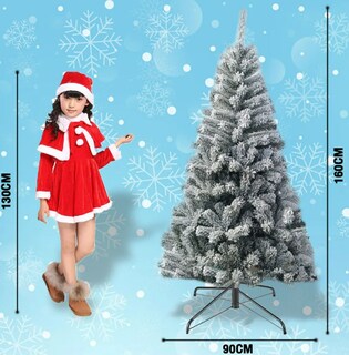 Foto 3 | Árbol de Navidad Nevado 1.6 m