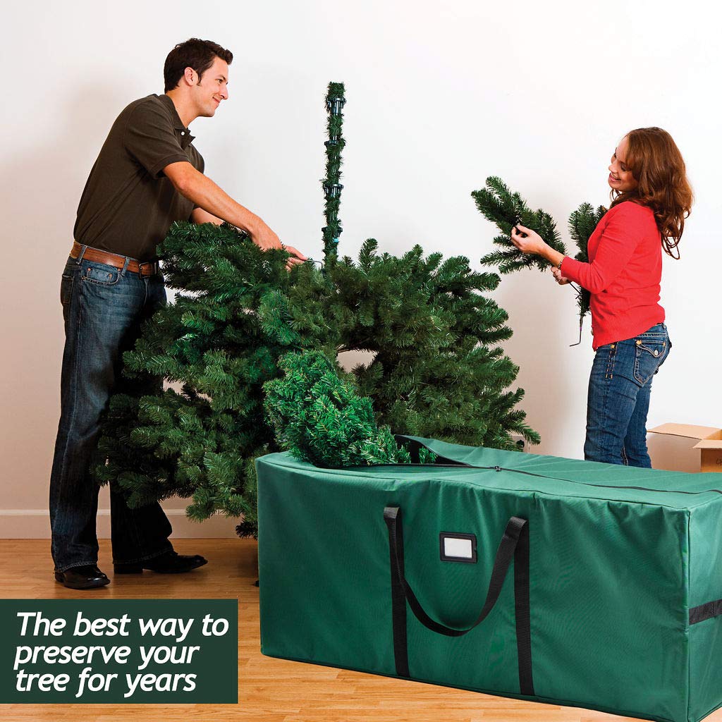Foto 7 pulgar | Bolsa De Almacenamiento Para Árbol De Navidad Sagler, Impermeable, 9 Pies, Verde - Venta Internacional.