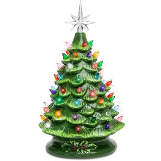 Foto 1 | Árbol De Navidad De Cerámica Best Choice, 15 Cm, Preiluminado Con 64 Luces - Venta Internacional.