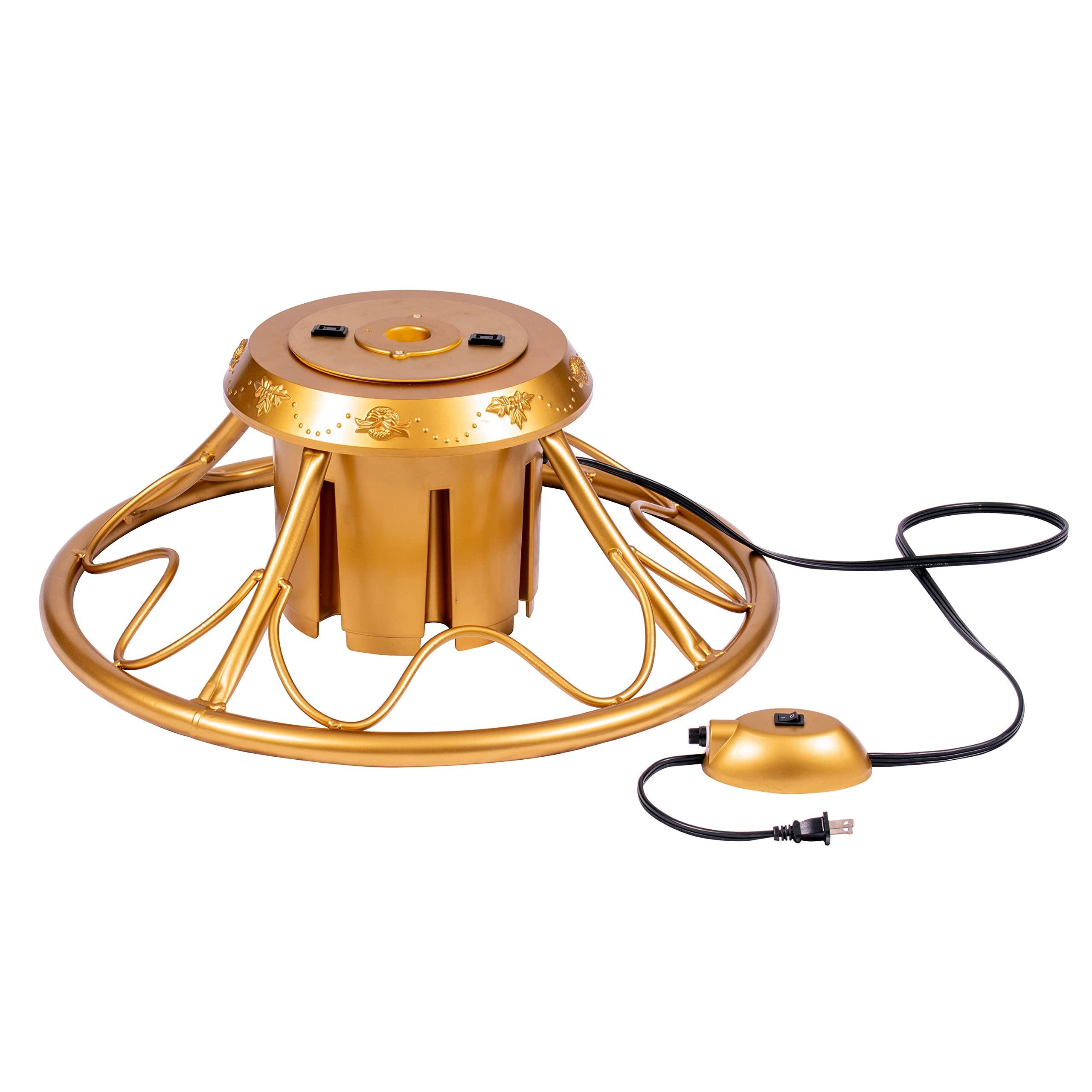 Foto 1 | Soporte para Árbol De Navidad Vickerman Rotación 360° Dorado - Venta Internacional