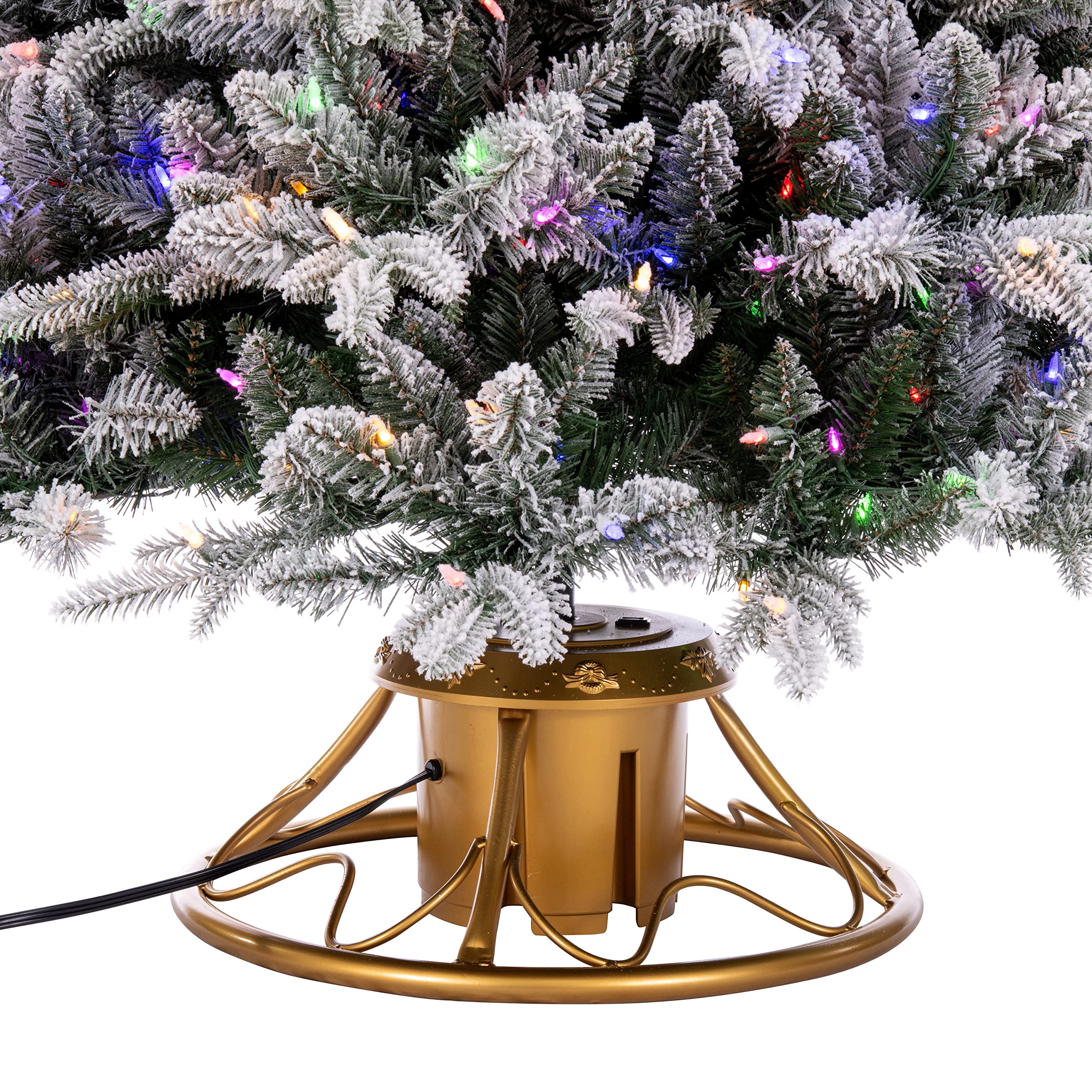 Foto 5 pulgar | Soporte para Árbol De Navidad Vickerman Rotación 360° Dorado - Venta Internacional
