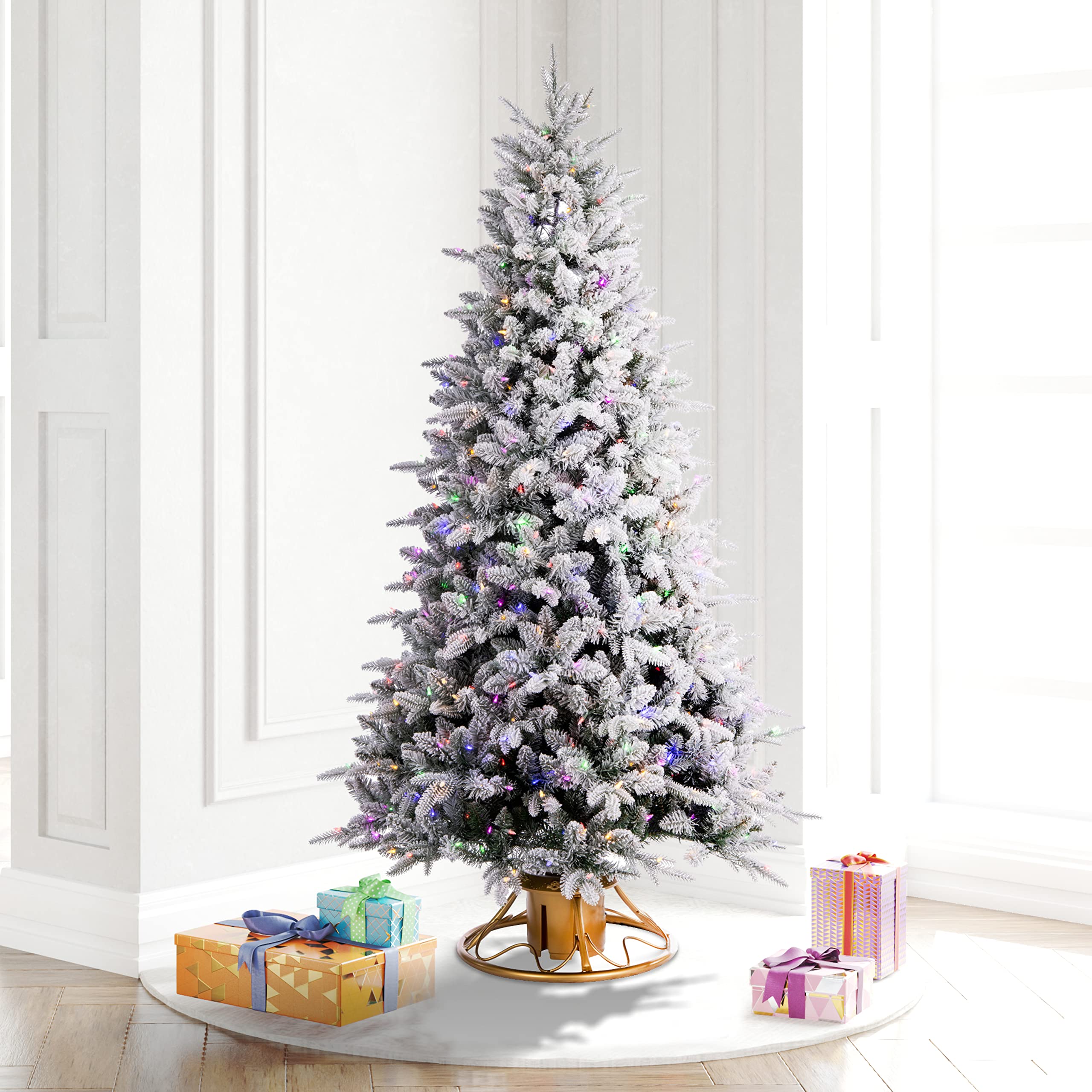 Foto 7 pulgar | Soporte para Árbol De Navidad Vickerman Rotación 360° Dorado - Venta Internacional