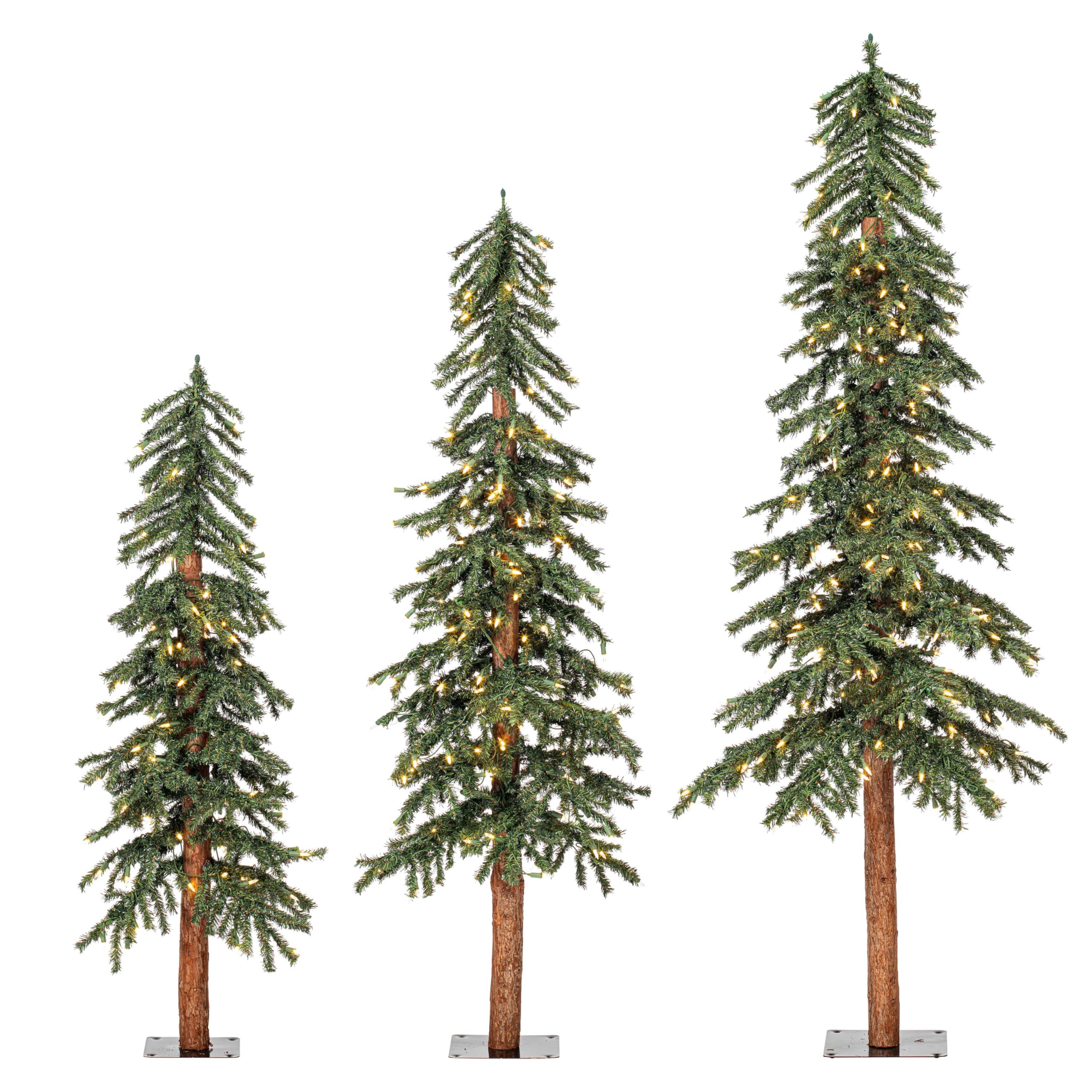 Foto 1 | Juego de Árboles Navidad Vickerman Natural Alpine con Led 4 Pies, 5 Pies y 6 Pies - Venta Internacional