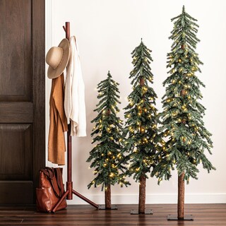 Foto 2 | Juego de Árboles Navidad Vickerman Natural Alpine con Led 4 Pies, 5 Pies y 6 Pies - Venta Internacional