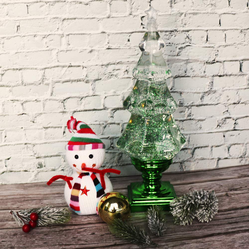 Foto 7 pulgar | Árbol De Navidad Con Forma De Bola De Nieve Eldnacele, Iluminación Musical De 14 Pulgadas - Venta Internacional.