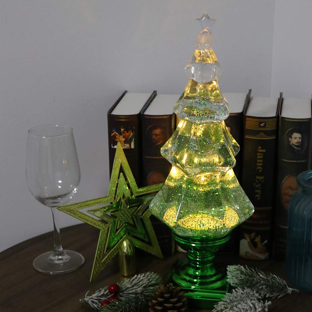 Foto 8 pulgar | Árbol De Navidad Con Forma De Bola De Nieve Eldnacele, Iluminación Musical De 14 Pulgadas - Venta Internacional.