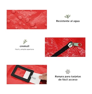 Foto 2 | Bolsa De Almacenamiento Del Árbol De Navidad 160×38×76cm Eo Safe Imports Esi-20509 Rojo