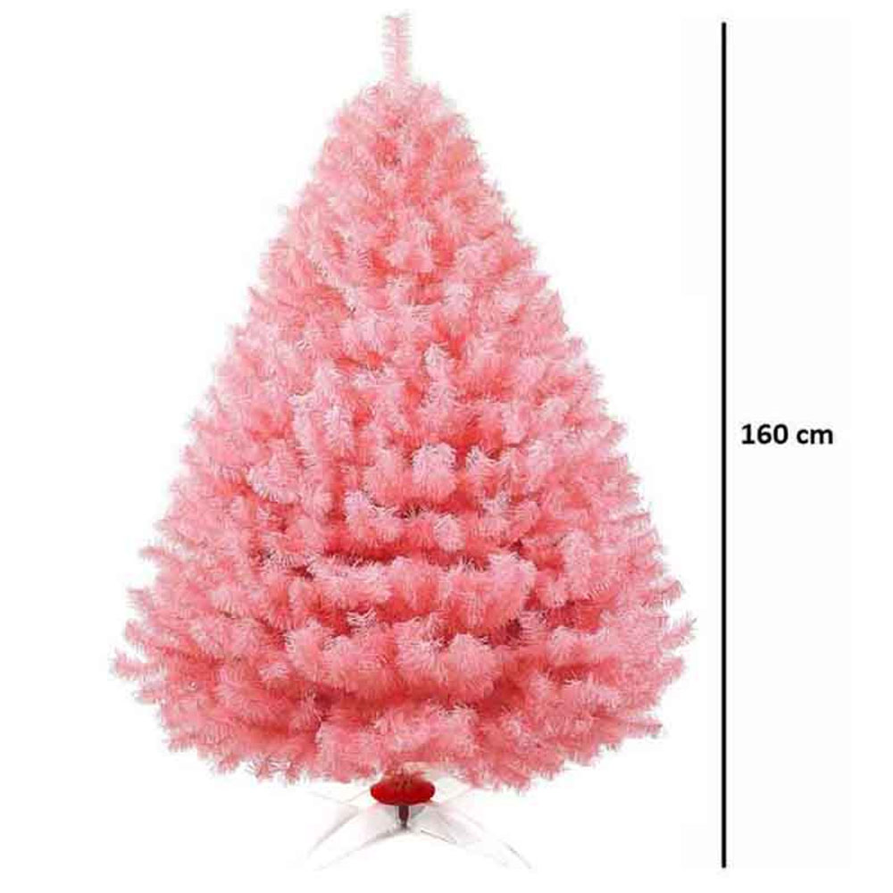 Foto 3 pulgar | Arbol De Navidad Artificial Rosa Frondoso Alto 1.60 M Valley Kyuden Home