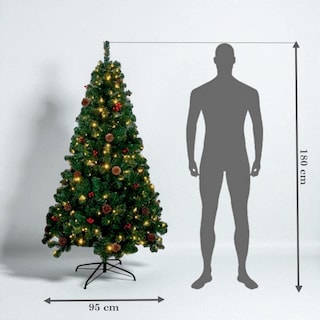 Foto 7 | Árbol de Navidad 180 cm