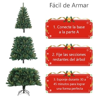 Foto 3 | Árbol de Navidad 210 cm