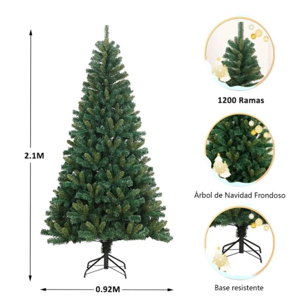Foto 7 pulgar | Árbol de Navidad 210 cm