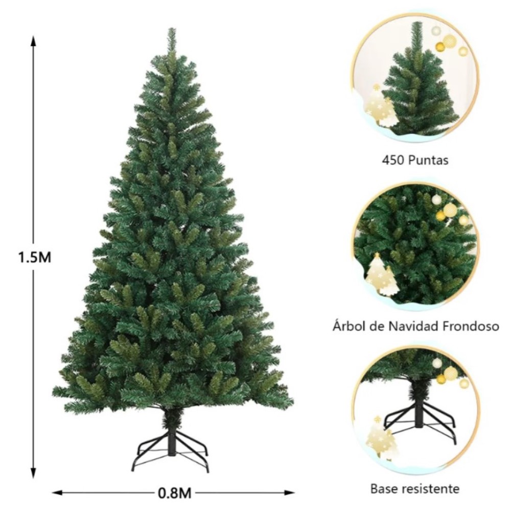 Foto 5 pulgar | Árbol de Navidad Cm-top 150 cm