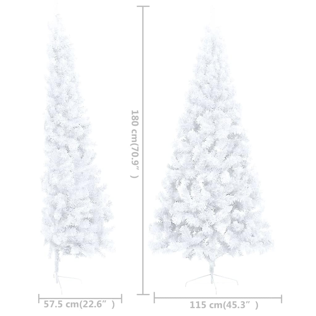 Foto 5 pulgar | Medio Árbol De Navidad Artificial Vidaxl Con Led Y Juego De Bolas - Venta Internacional.