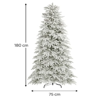 Foto 2 | Árbol De Navidad Premium Nevado Con Piñas 1.80 M X .75 M – Realista Elegante Y Duradero Kyuden Home
