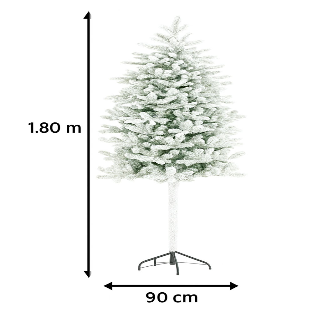 Foto 3 pulgar | Árbol De Navidad Premium Nevado Pet Friendly 1.80 M X 90 Cm – Seguro  Elegante Y Realista Kyuden Home