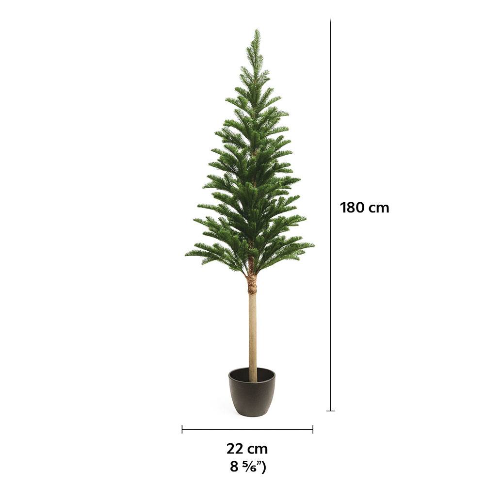 Foto 3 pulgar | Árbol De Navidad Premium Verde Minimalista En Maceta 1.80 M X 22 Cm – Moderno Y Elegante Kyuden Home