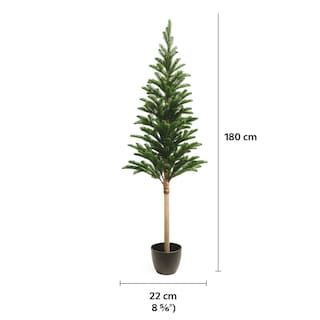 Foto 2 | Árbol De Navidad Premium Verde Minimalista En Maceta 1.80 M X 22 Cm – Moderno Y Elegante Kyuden Home