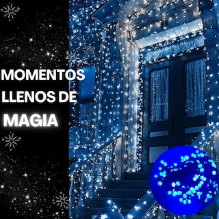 Foto 4 | Serie de Luces Navideñas 200 Leds 10 Mts color Azul Dosyu