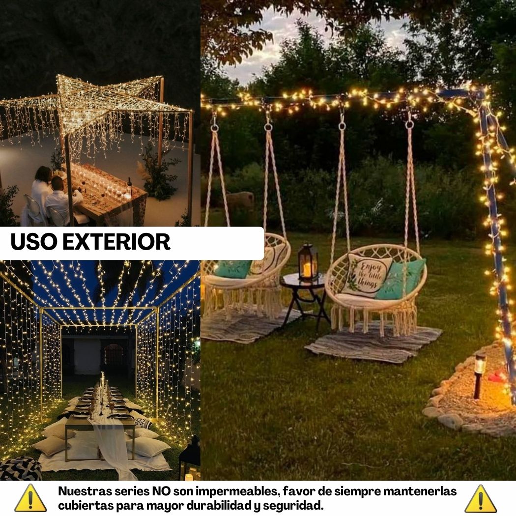 Foto 5 | Serie Navideña 700 Leds 35 Mts color Blanco Cálido Dosyu