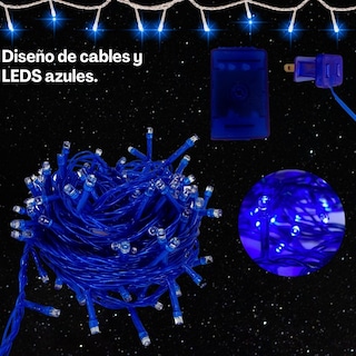 Foto 2 | Serie Navideña 300 Leds 15 Mts color Azul Dosyu