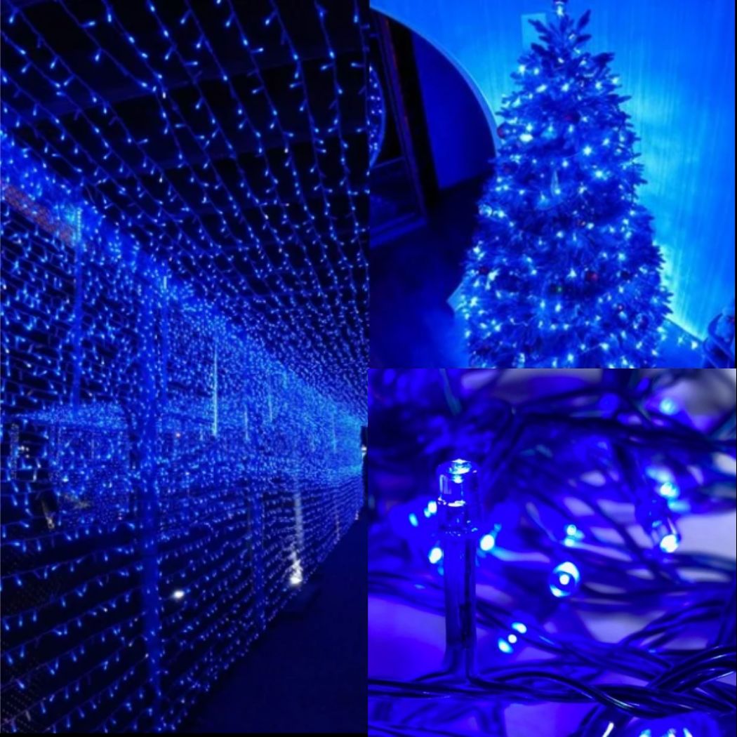 Foto 5 pulgar | Serie Navideña 300 Leds 15 Mts color Azul Dosyu