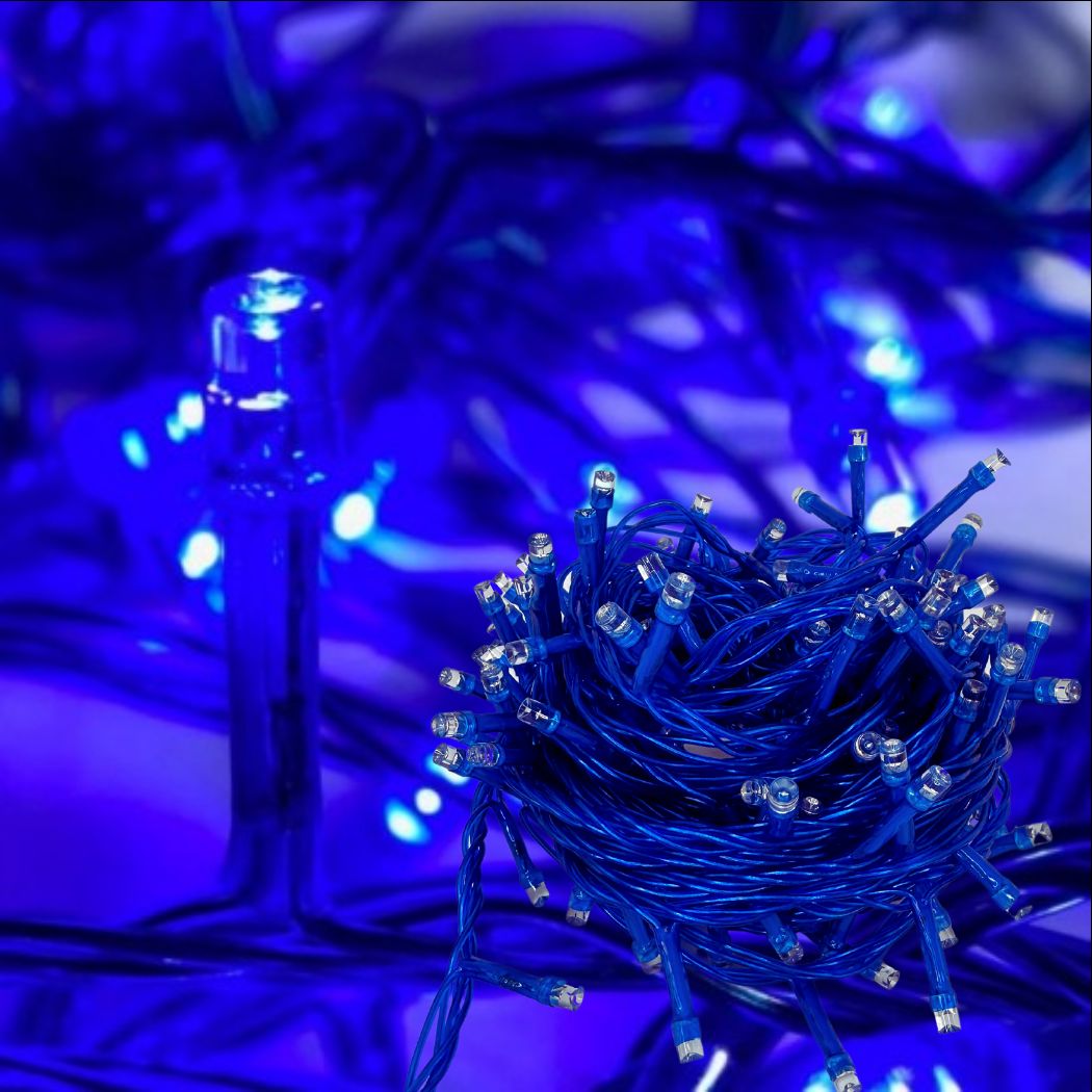 Foto 5 | Serie Navideña 300 Leds 15 Mts color Azul Dosyu