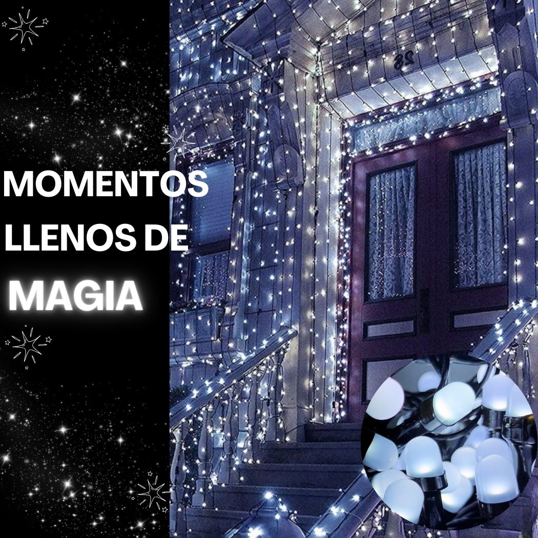 Foto 5 pulgar | Serie de Luces Navideñas 500 Leds 25 Mts color Blanco Frio Dosyu