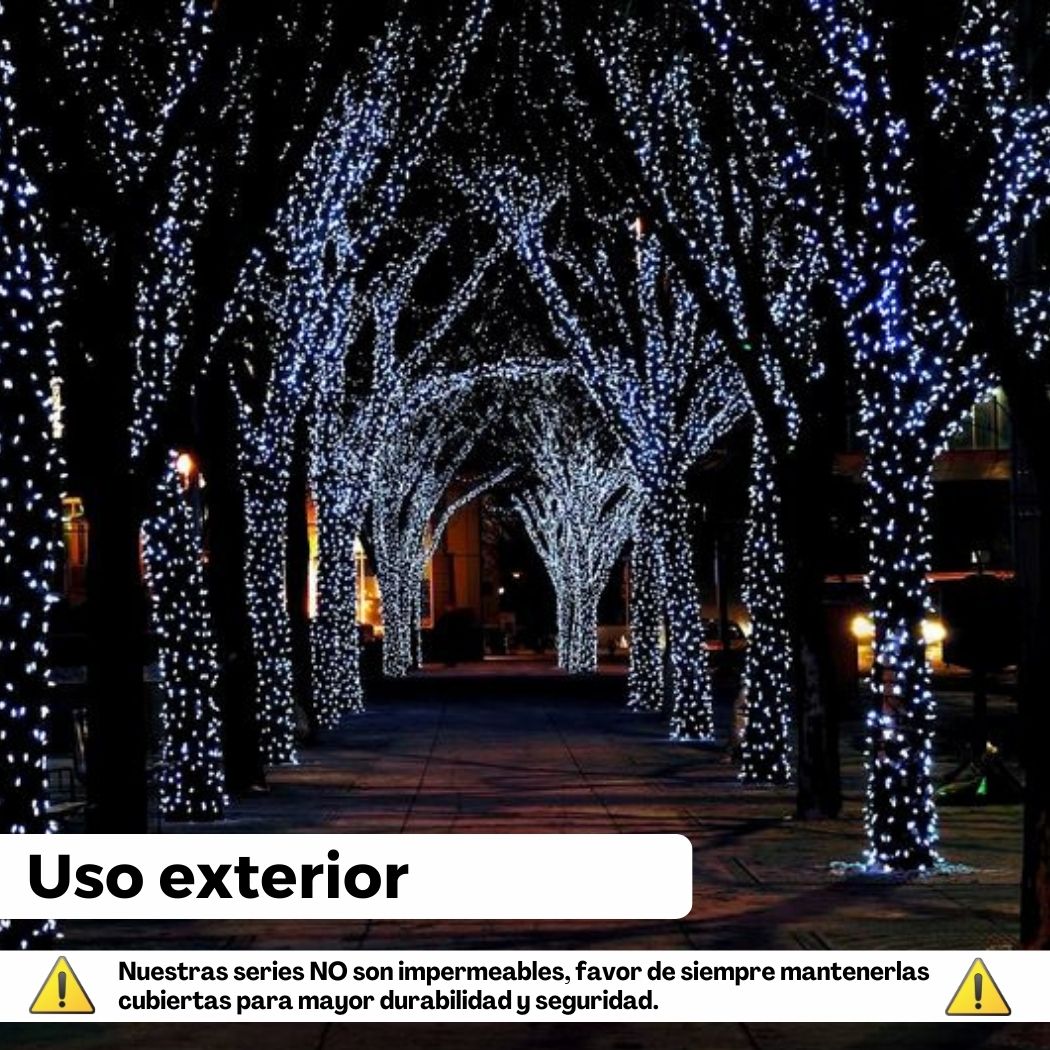 Foto 6 pulgar | Serie de Luces Navideñas 500 Leds 25 Mts color Blanco Frio Dosyu