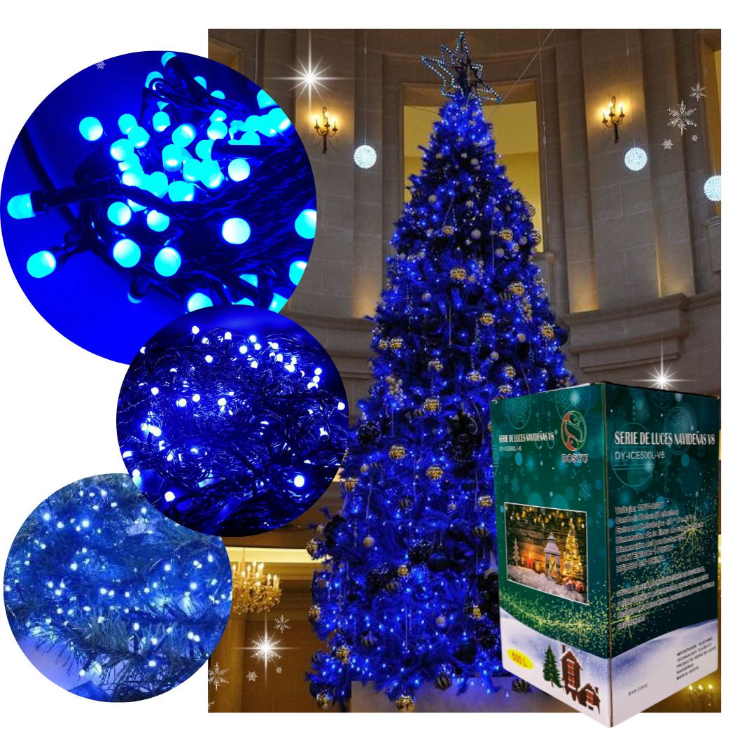 Serie de Luces Navideñas 500 Leds 25 Mts Multicolor Dosyu