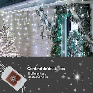 Foto 3 | Cascada de Luces de Navidad Dosyu Ice200l color Blanco Frio