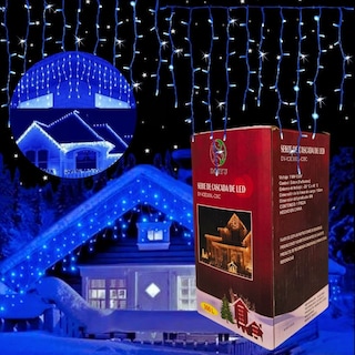 Foto 2 | Cascada de Luces de Navidad Dosyu Ice300l color Azul