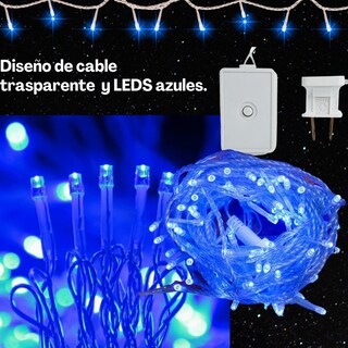 Foto 3 | Serie Navideña Dosyu 10 m 200 Leds color Azul