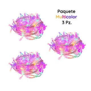 Foto 2 | Serie Navideña Mágica Luz Led Multicolor Pastel Navicolors 300 Focos 14 Mt Paquete 3 Pz