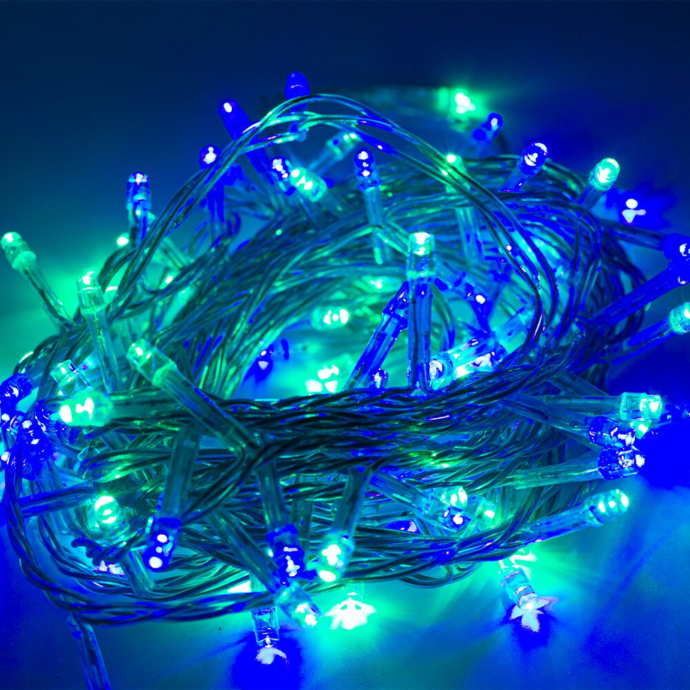 Foto 3 | Serie Navideña Led Luz Azul/verde Navicolors 100 Focos 6 Mts Paquete 12 Pz