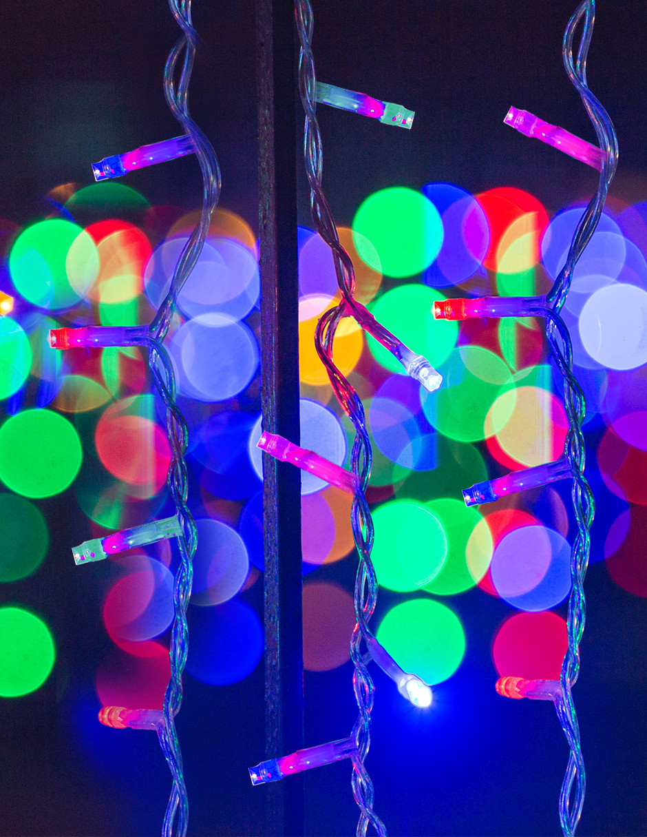 Foto 3 | Cortina Navideña Luz Led Multicolor Navicolors 400 Focos 3.5x1.5 M