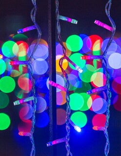 Foto 3 | Cortina Navideña Luz Led Multicolor Navicolors 400 Focos 3.5x1.5 M