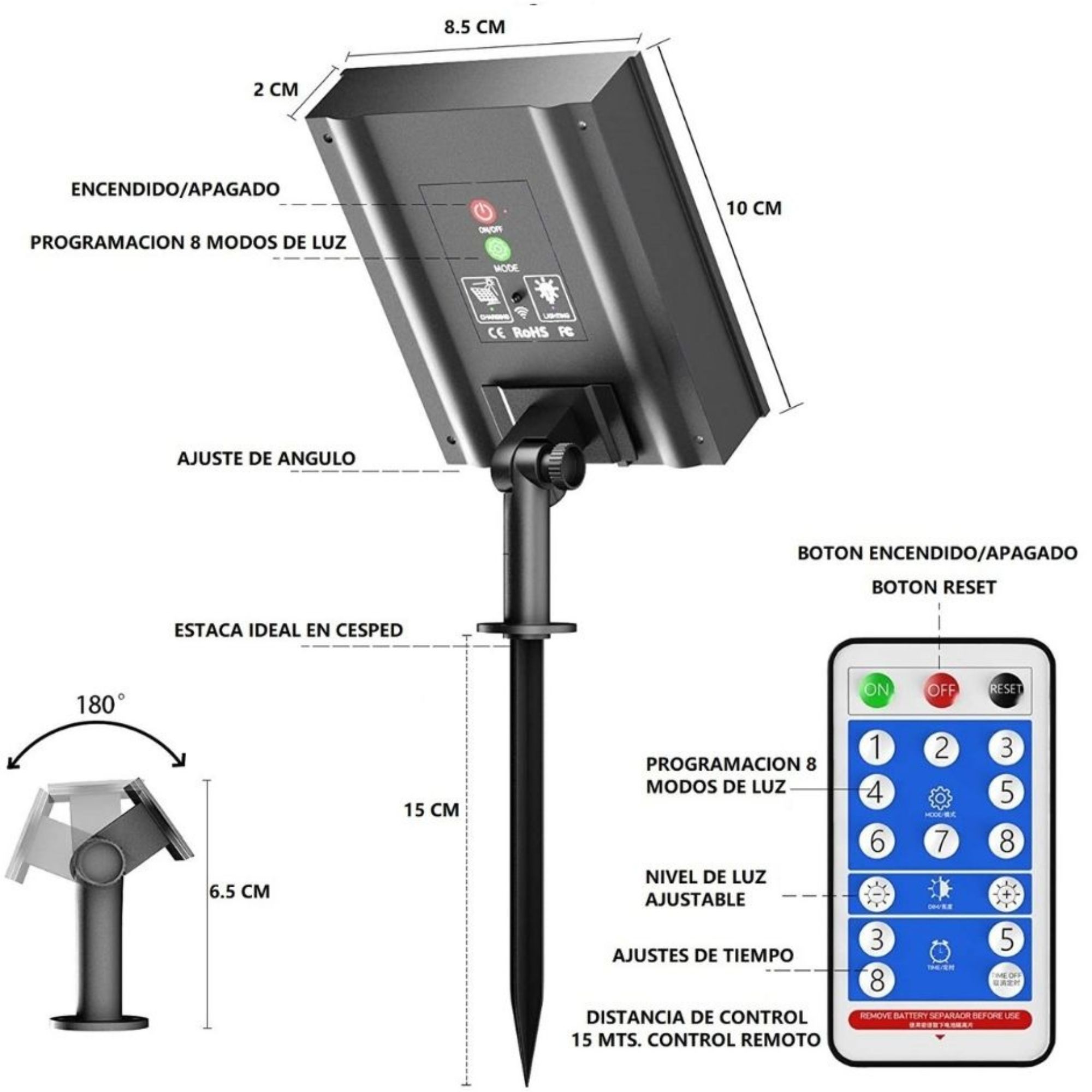 Foto 7 pulgar | Luces Led Ecomlab 12 m con Control Remoto