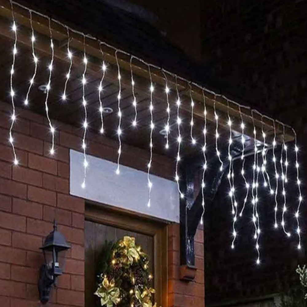 Foto 5 | Cascada de Luces Navideña 300 Focos Luz Blanca